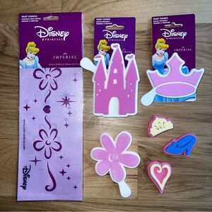 5/$20 Disney Princess Paint Stencil Stamps Cinderella Girls Room Decor